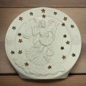 Vintage Guardian Angel & Stars Unique Candle Holder, Nightlight ~Great Gift Idea
